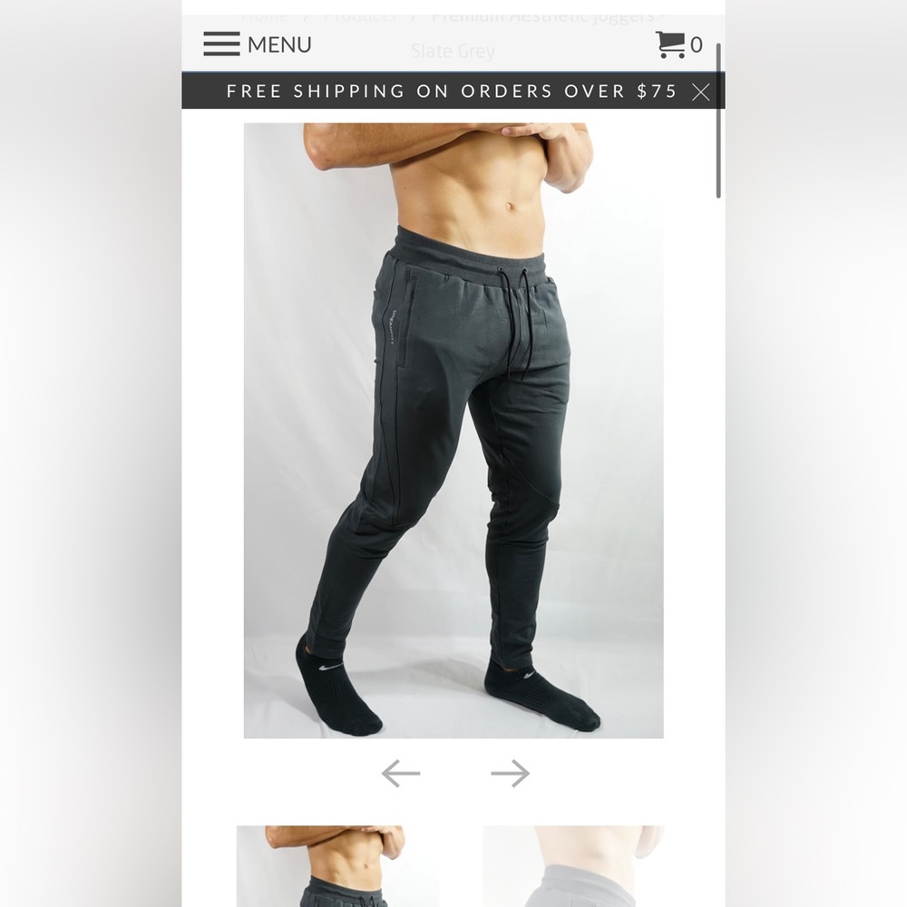 Dreamfitt joggers, large, slate grey